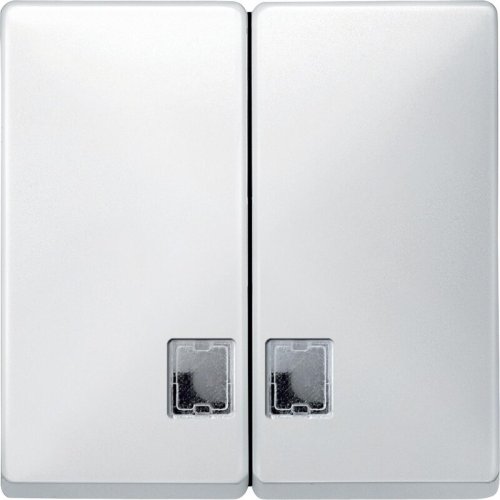 Лицевая панель Schneider Electric Merten Antique для 2-кл. выключателя с подсветкой белый картинка